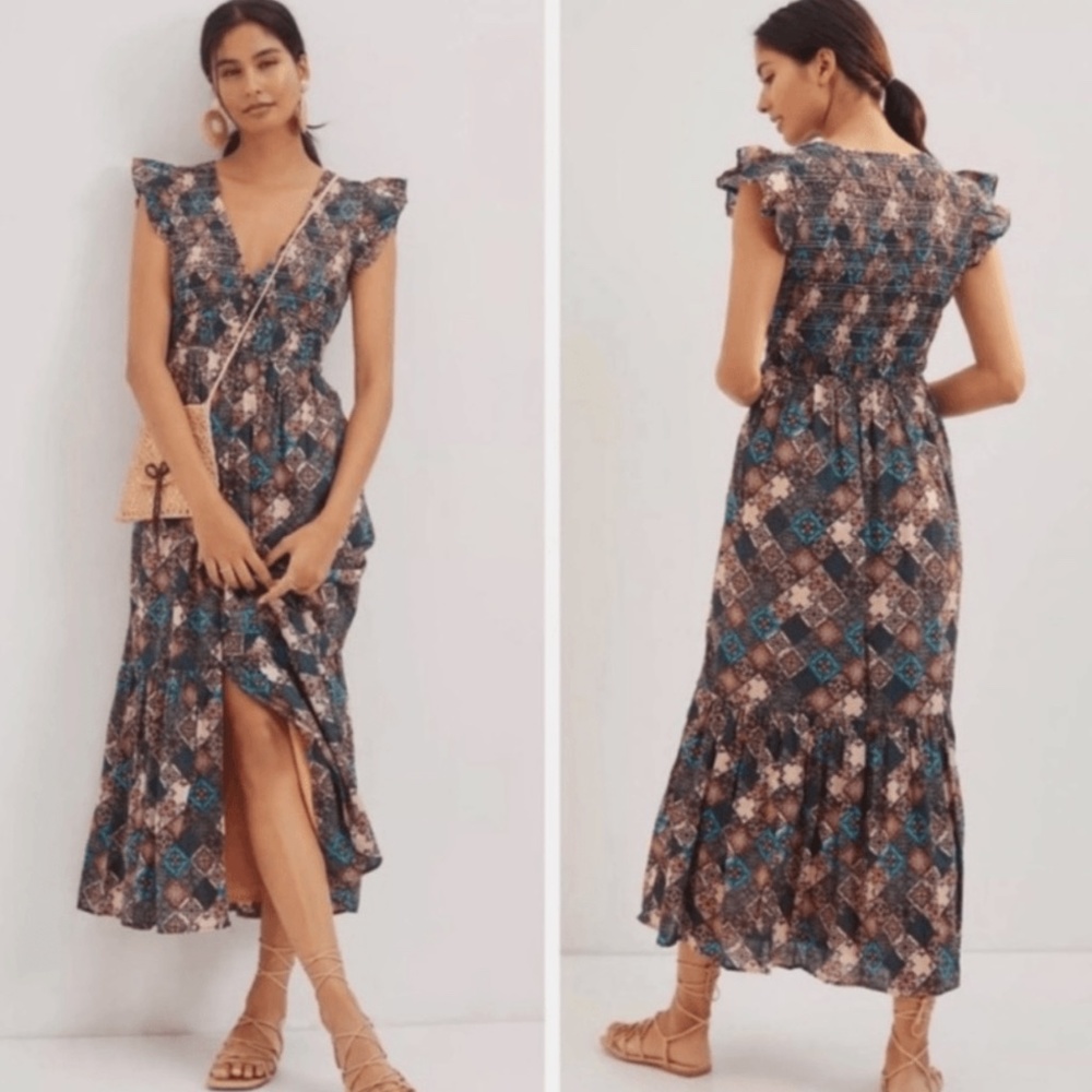 Anthropologie cute ruffle dress